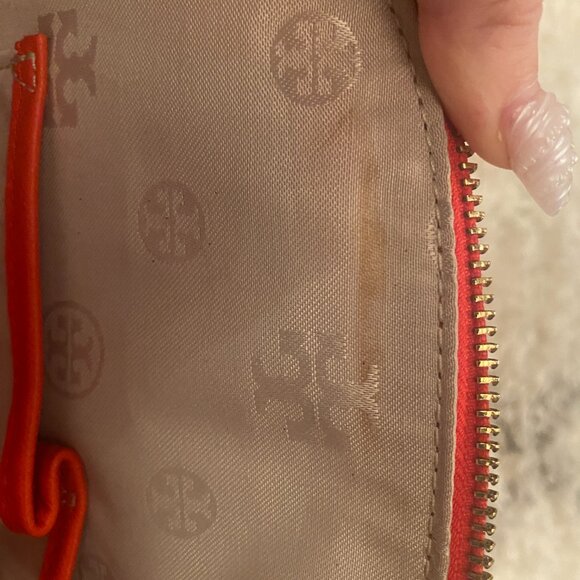 TORY BURCH Robinson Dome Meghan Maven Saffiano Leather SATCHEL Crossbody - Picture 7 of 9